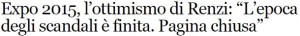 Renzi expo scandalo