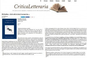 CRITICA LETTERARIA